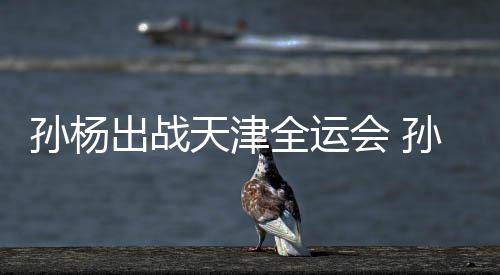 担任代表天津团旗会 全运浙江出战孙杨孙杨手